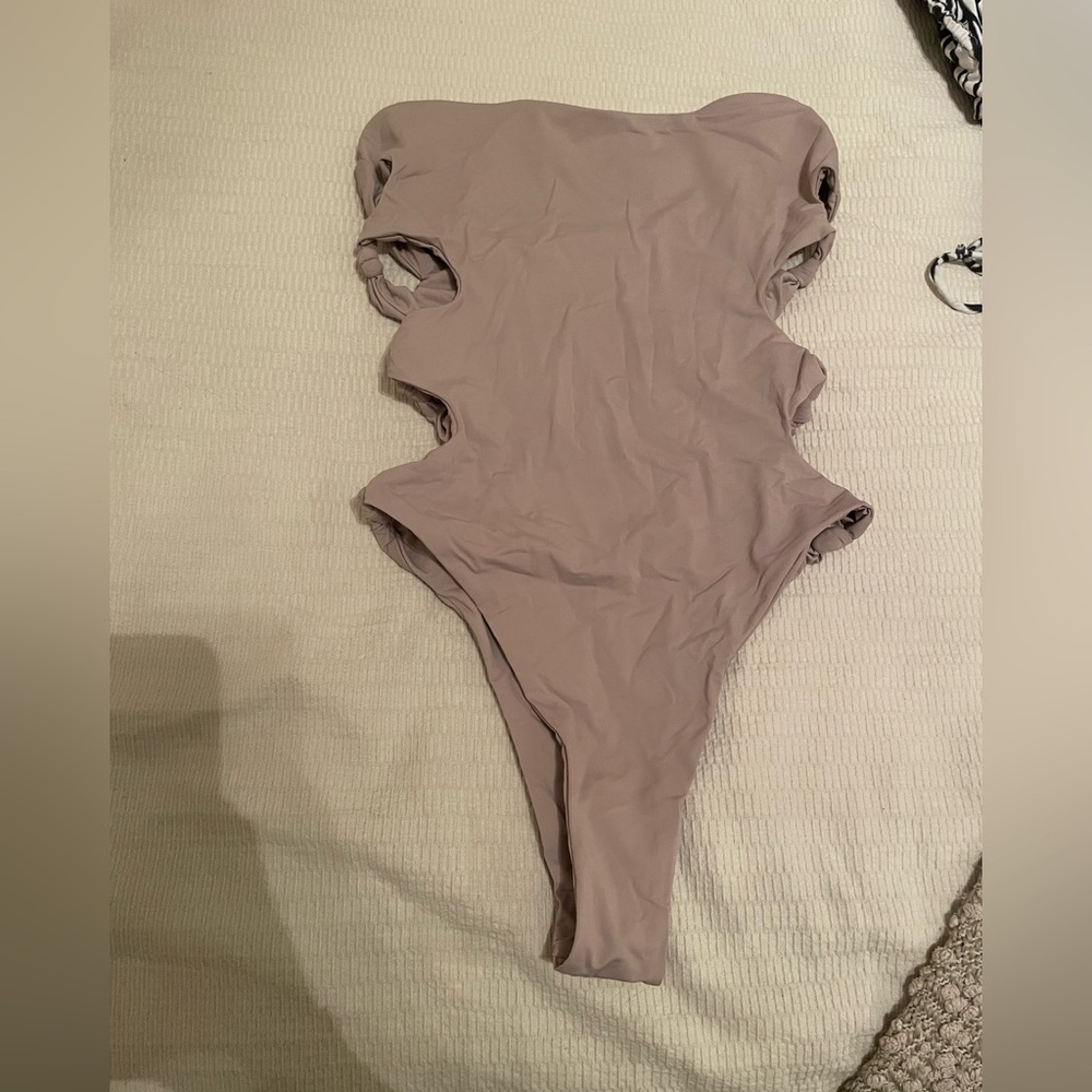 Riot Swim One-Piece in Taupe